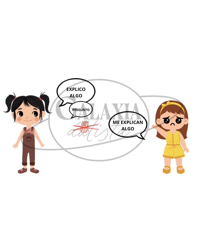 Viñetas con pictogramas: cómo mantener una conversación – Habilidades sociales TEA