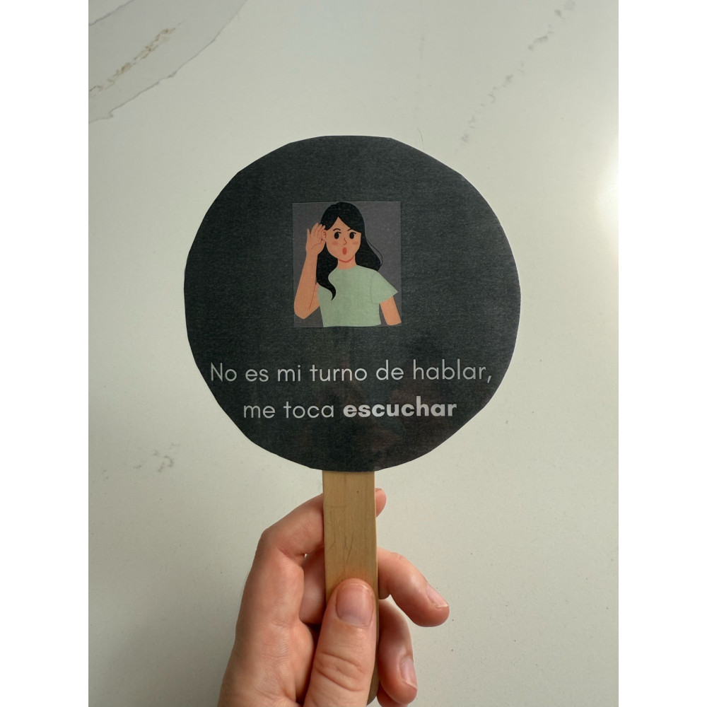Material visual para entender turnos de palabra en autismo (PDF)