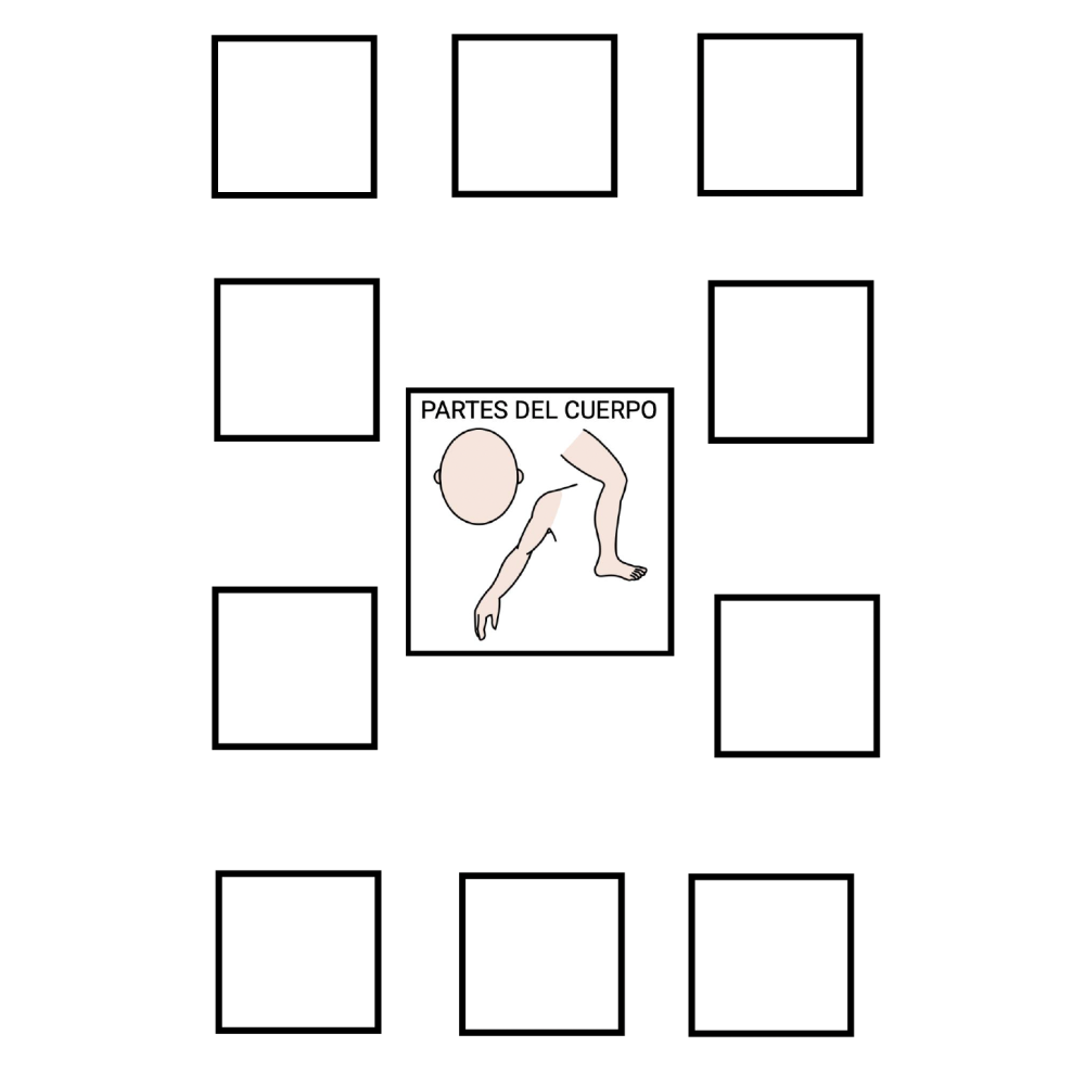Actividad TEACCH gratuita: clasificar pictogramas de partes del cuerpo y animales con apoyo visual