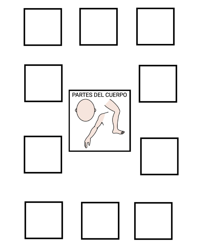 Actividad TEACCH gratuita: clasificar pictogramas de partes del cuerpo y animales con apoyo visual