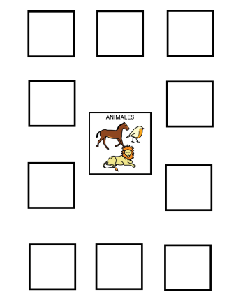 Actividad TEACCH gratuita: clasificar pictogramas de partes del cuerpo y animales con apoyo visual