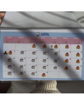 Calendario escolar con pictogramas ARASAAC 2025 - 2026