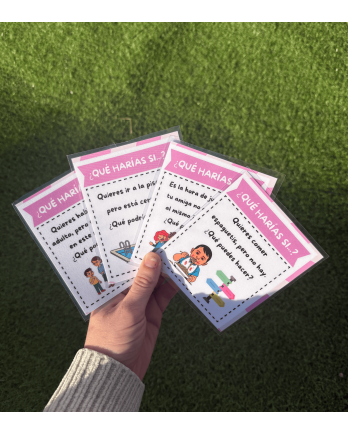 Tarjetas terapéuticas “¿Qué harías si…?” para autismo y neurodiversidad | Habilidades sociales y resolución de problemas (PDF)