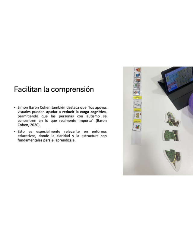 Apoyos visuales y método TEAACH en el autismo