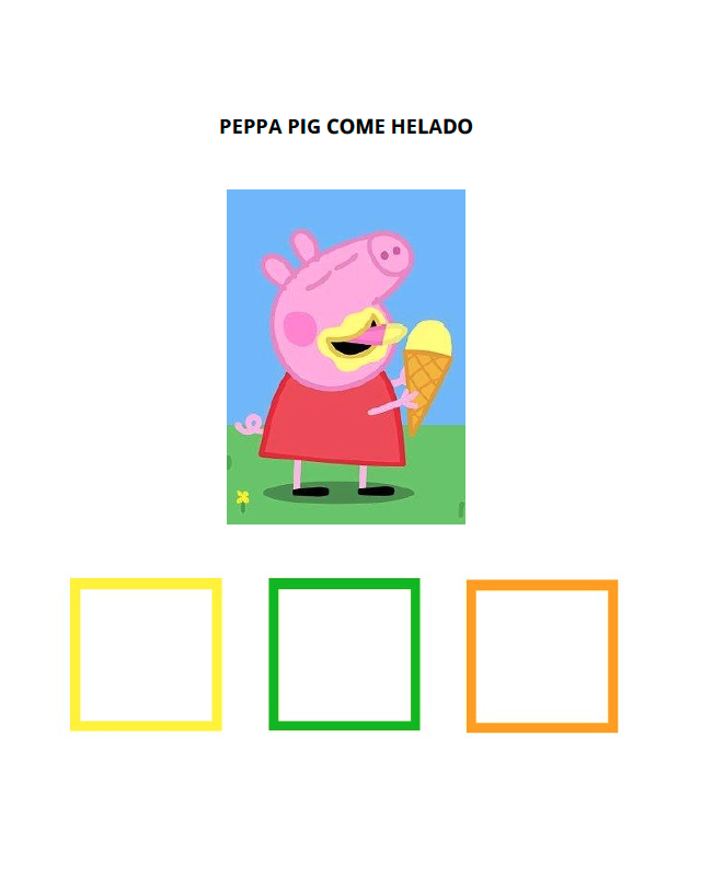Cuaderno TEACCH de frases con pictogramas Peppa Pig