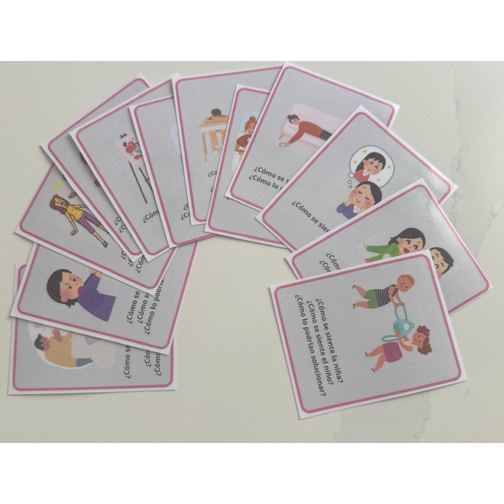 Tarjetas terapéuticas de emociones y resolución de conflictos (TEA)