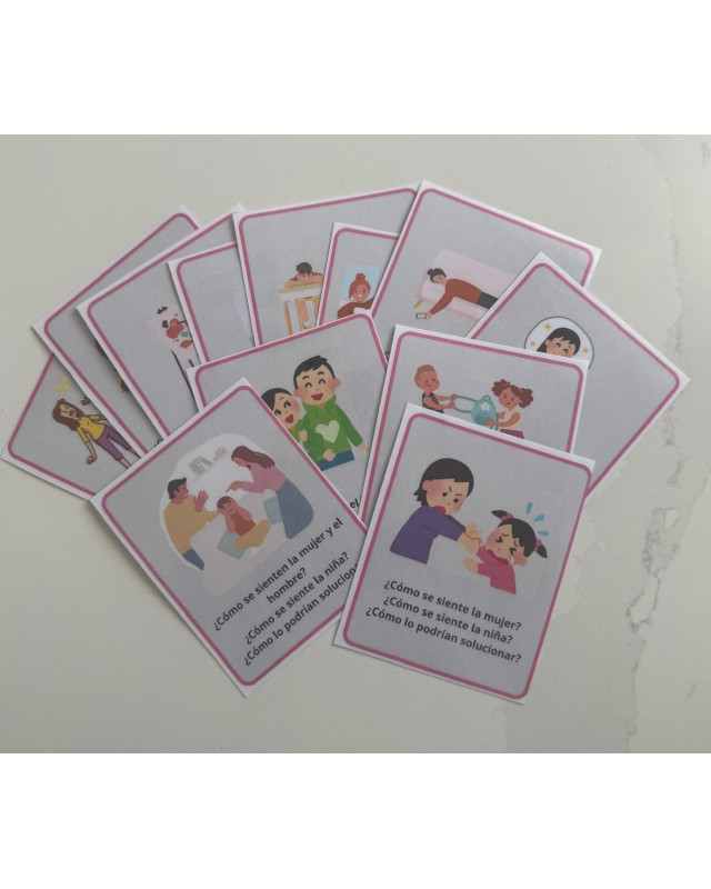 Tarjetas terapéuticas de emociones y resolución de conflictos (TEA)