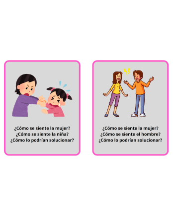 Tarjetas terapéuticas de emociones y resolución de conflictos (TEA)