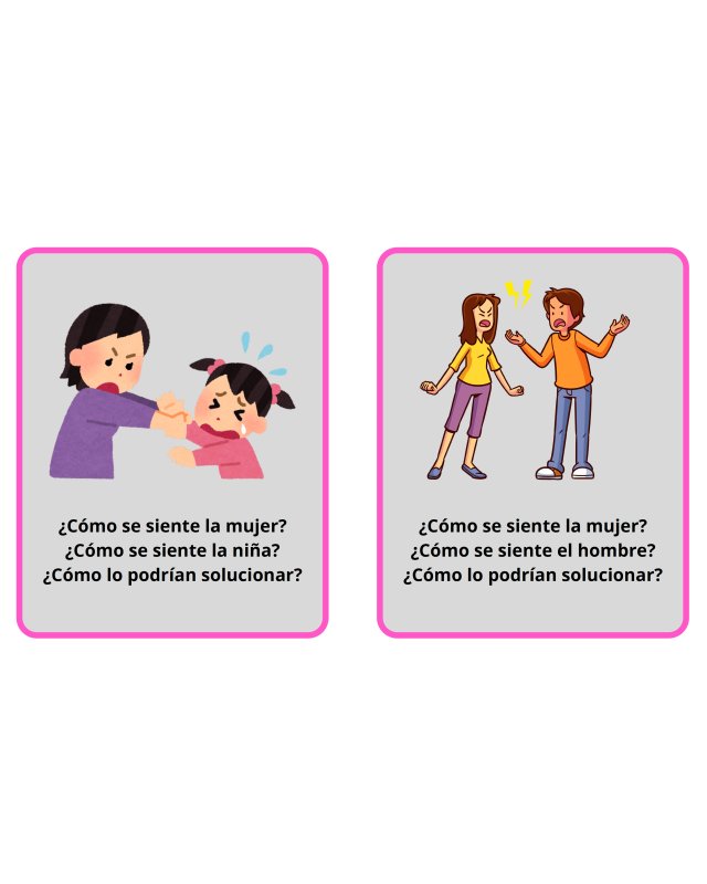 Tarjetas terapéuticas de emociones y resolución de conflictos (TEA)